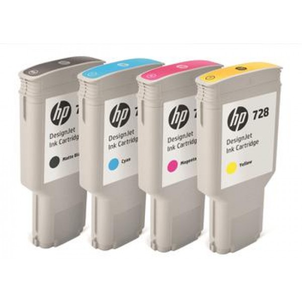 HP 728 Cyan 300ml Ink Cartridge for HP Designjet T730 Printer